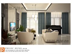 RÈM CỬA TRONG TRANG TRÍ NỘI THẤT PHÒNG KHÁCH